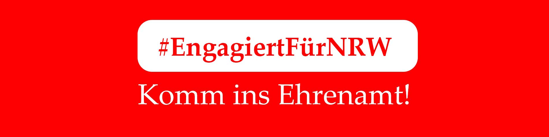 Engagiert für NRW - Komm ins Ehrenamt