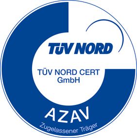AZAV-Zertifikat der TÜV NORD CERT GmbH